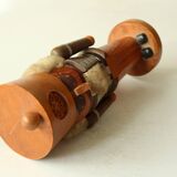 Handmade wooden nutcracker (miner), made in Erzgebirge/East Germany, vintage from the 1950s