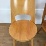 Set of 4 chairs Baumann Mondor 60s bistro