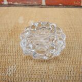 "Raspberry" Crystal Candle Holder by Orrefors