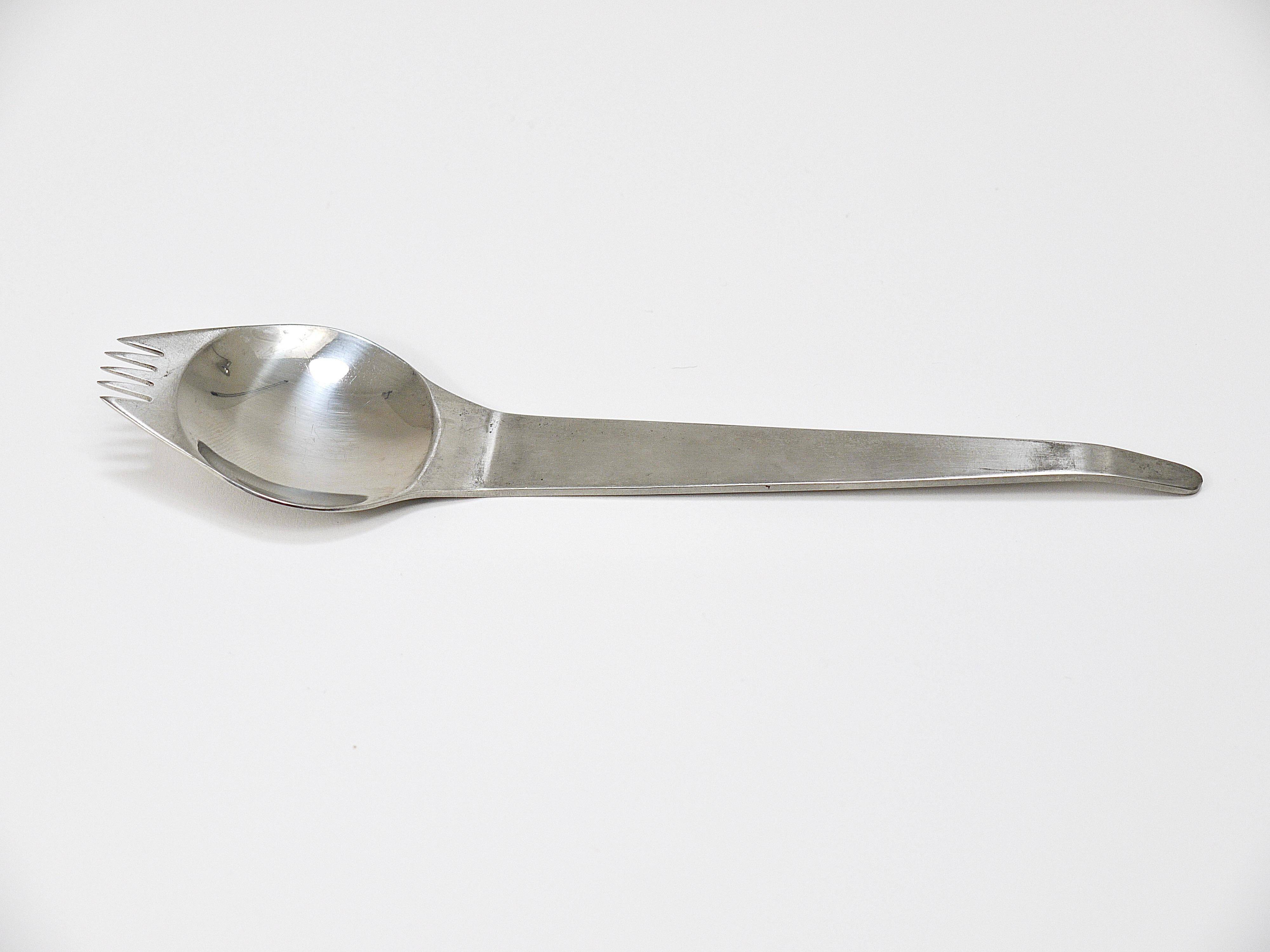 Jusqu'à 7 Sporks de fête mi-siècle (Cuillère & Fourchette) Flatware Göffel par Amboss Autriche