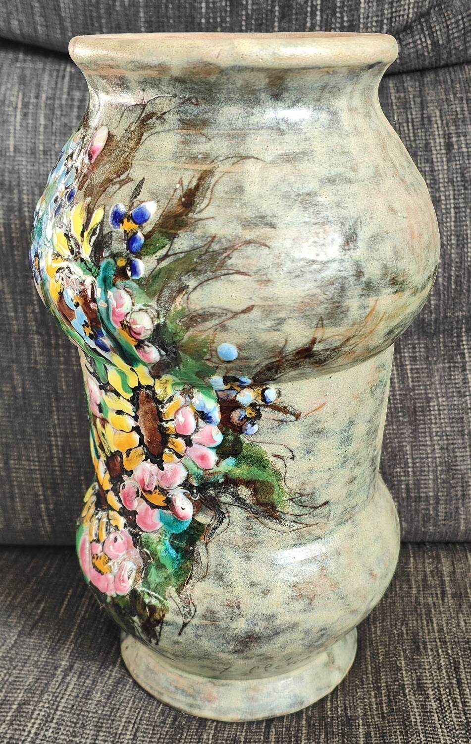 Ceramic vase signed Yves Clément