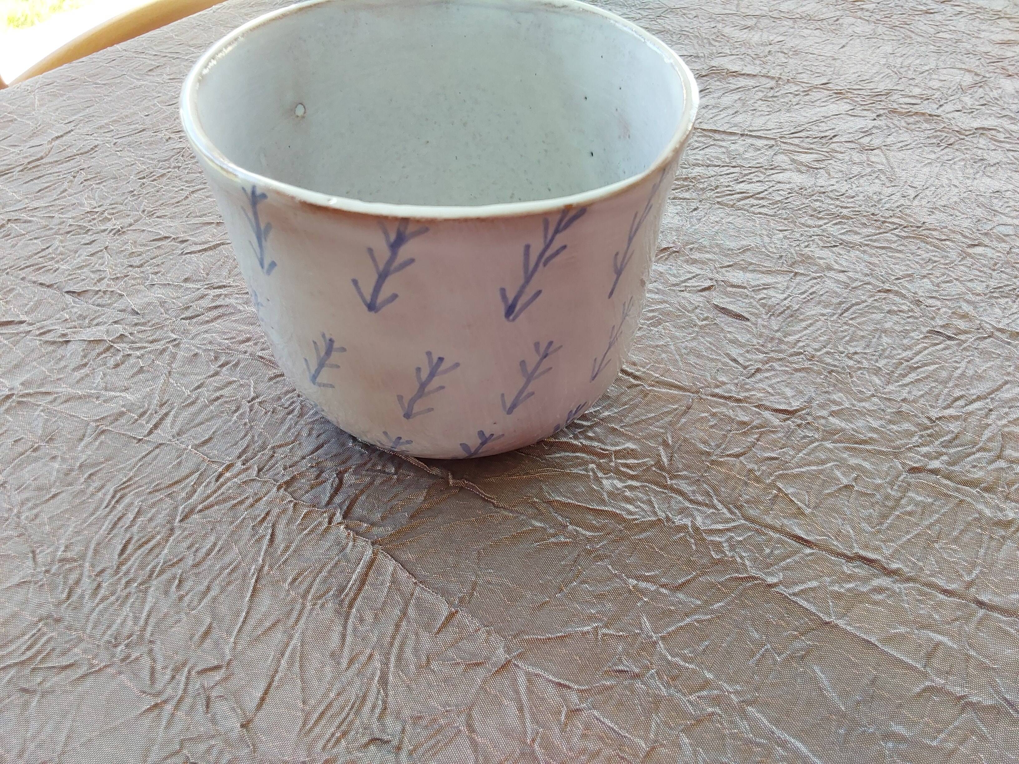 Blue star ceramic bowl