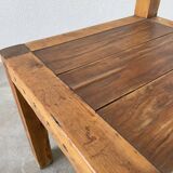 Brutalist pine chair