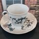 Set of 10 Bernardaud Saint-Saëns Limoges porcelain cups and saucers
