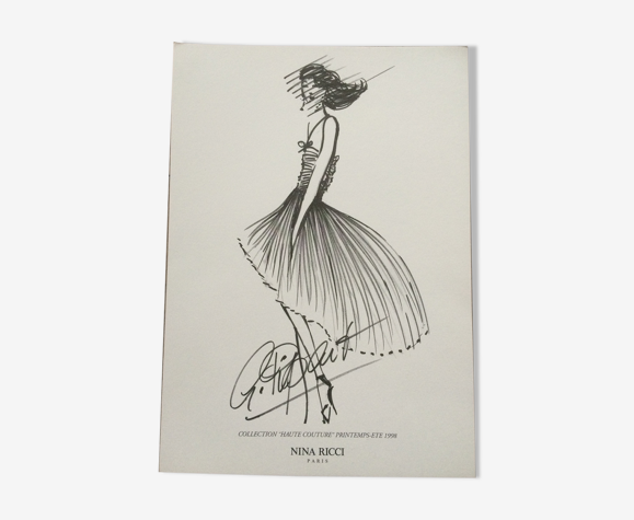 Illustration de mode Nina Ricci, collection printemps/été 1998