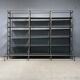 Industrial Iron Library Wall Shelving Cabinet