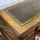 1930s Chippendale English desk in burr walnut