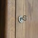 Rare: Parisian wardrobe, oak bonnetière from the 1950s