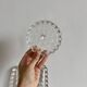 Textured bubble glass table service
