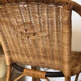 Children's armchair from the 60s, wicker