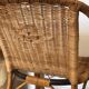 Fauteuil enfant des années 60, osier