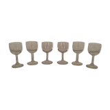 Lot of 6 glasses ex liquor assorted