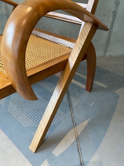 Fauteuil design bois courbé