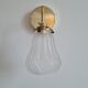Vintage glass globe wall lamp
