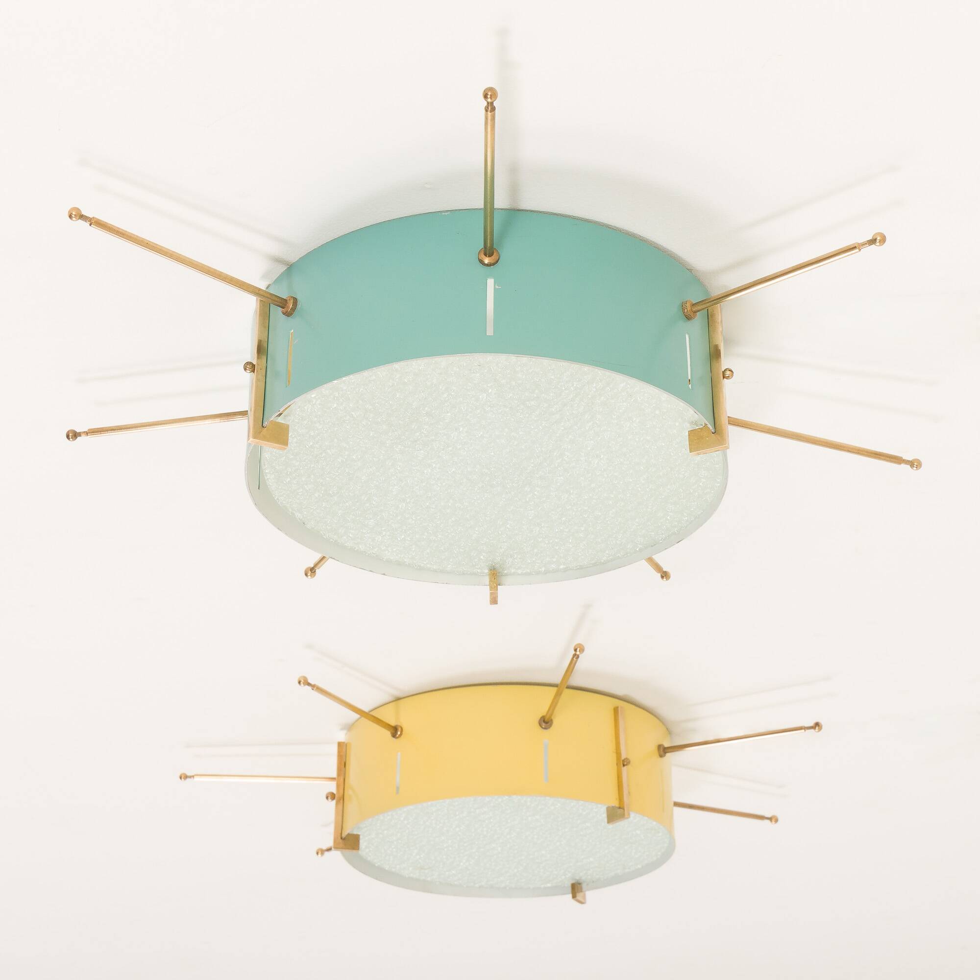 Italian mid century wall lights or ceiling flush mount lights