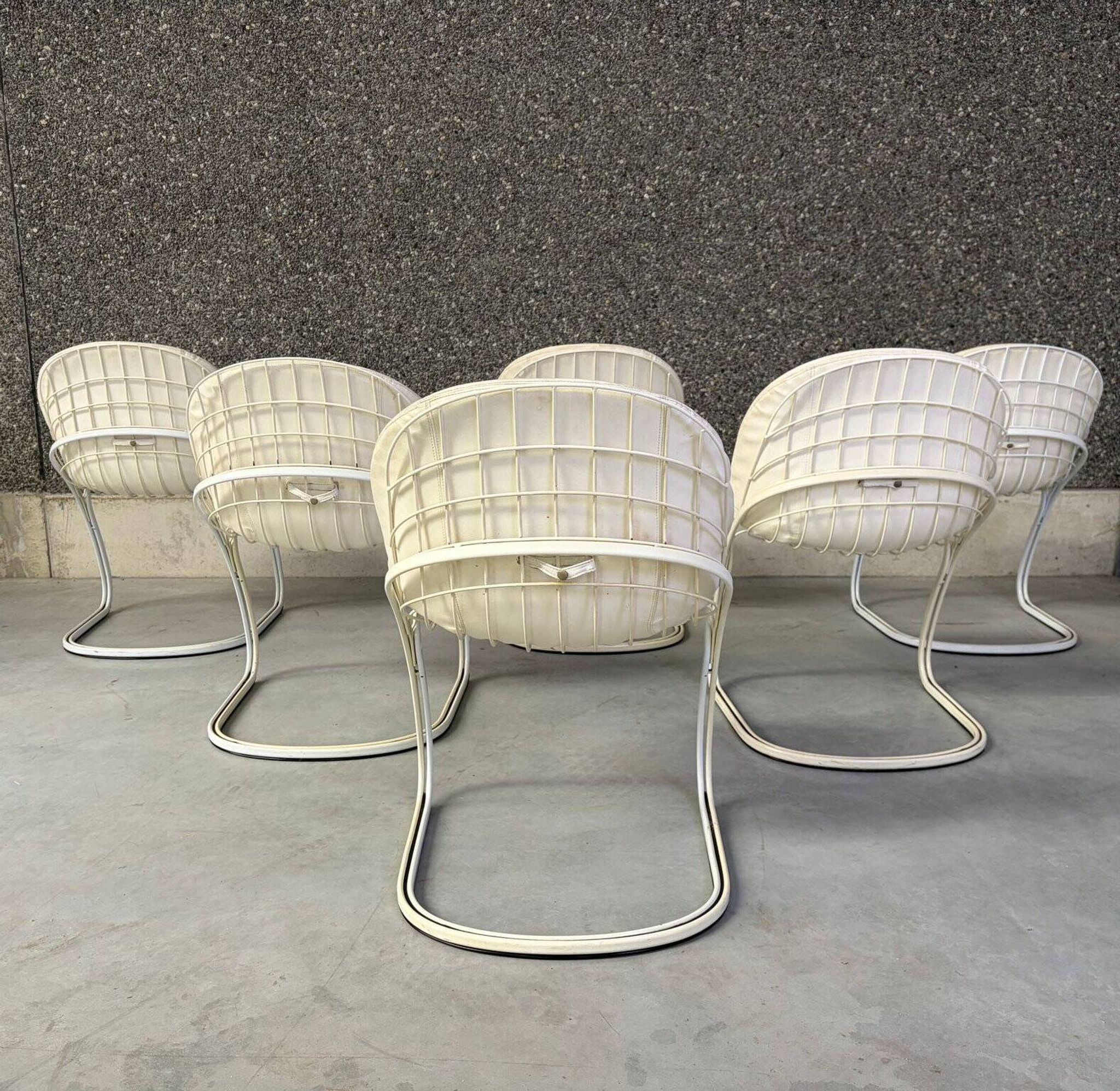 Gastone Rinaldi 'Pascale' dining chairs, 1970s - set of 6