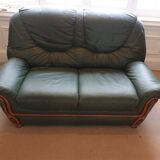 2-Seat leather sofa