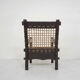 Solid oak and rope lounge chair, The Netherlands 1960's