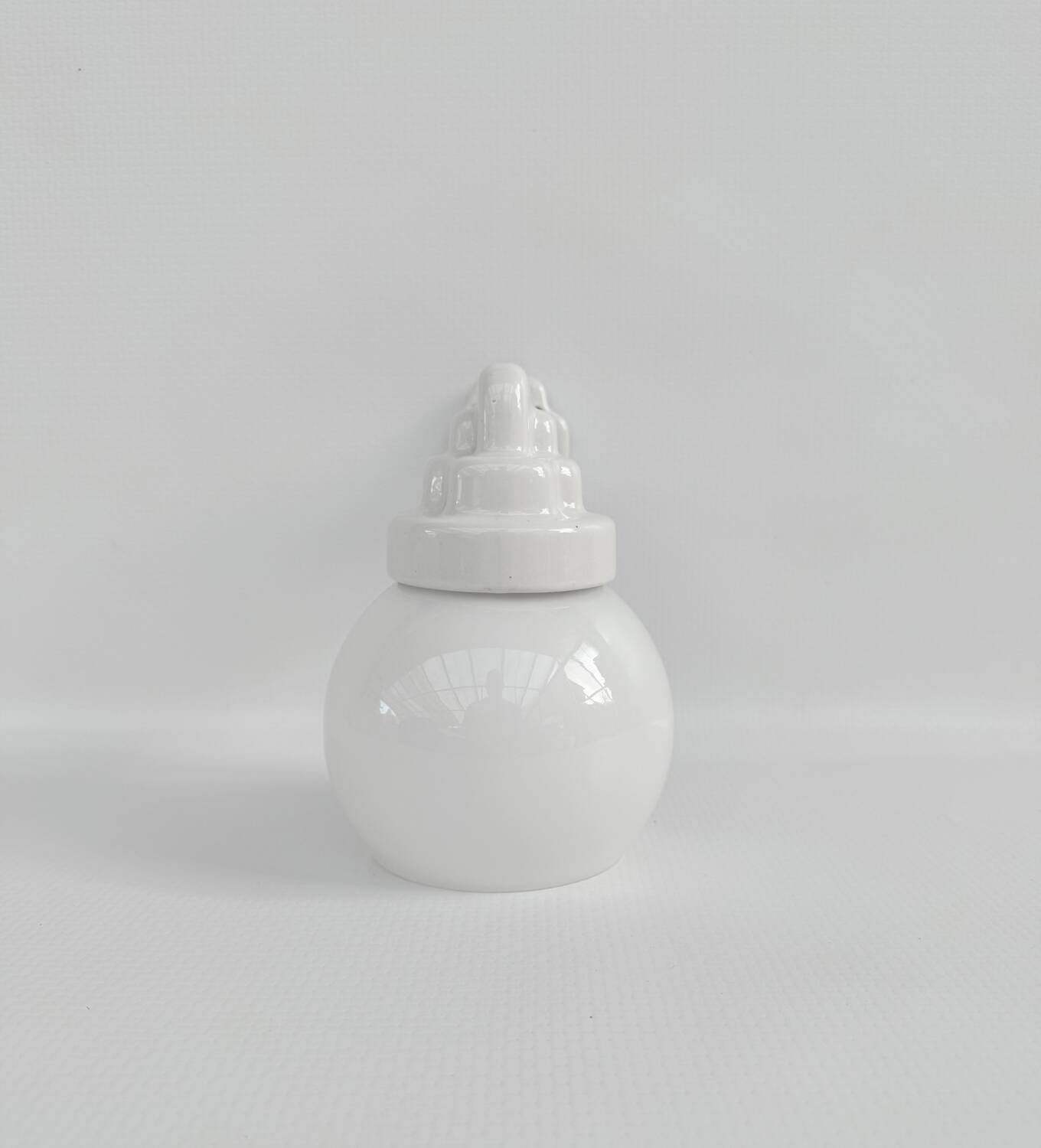 Antique art deco porcelain wall light