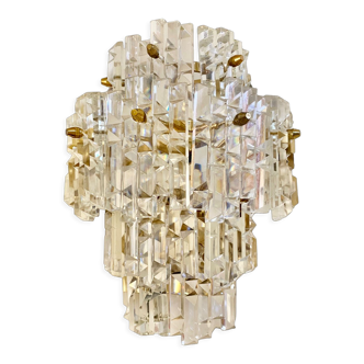 Kinkeldey wall lamp crystal gilding structure, 1970