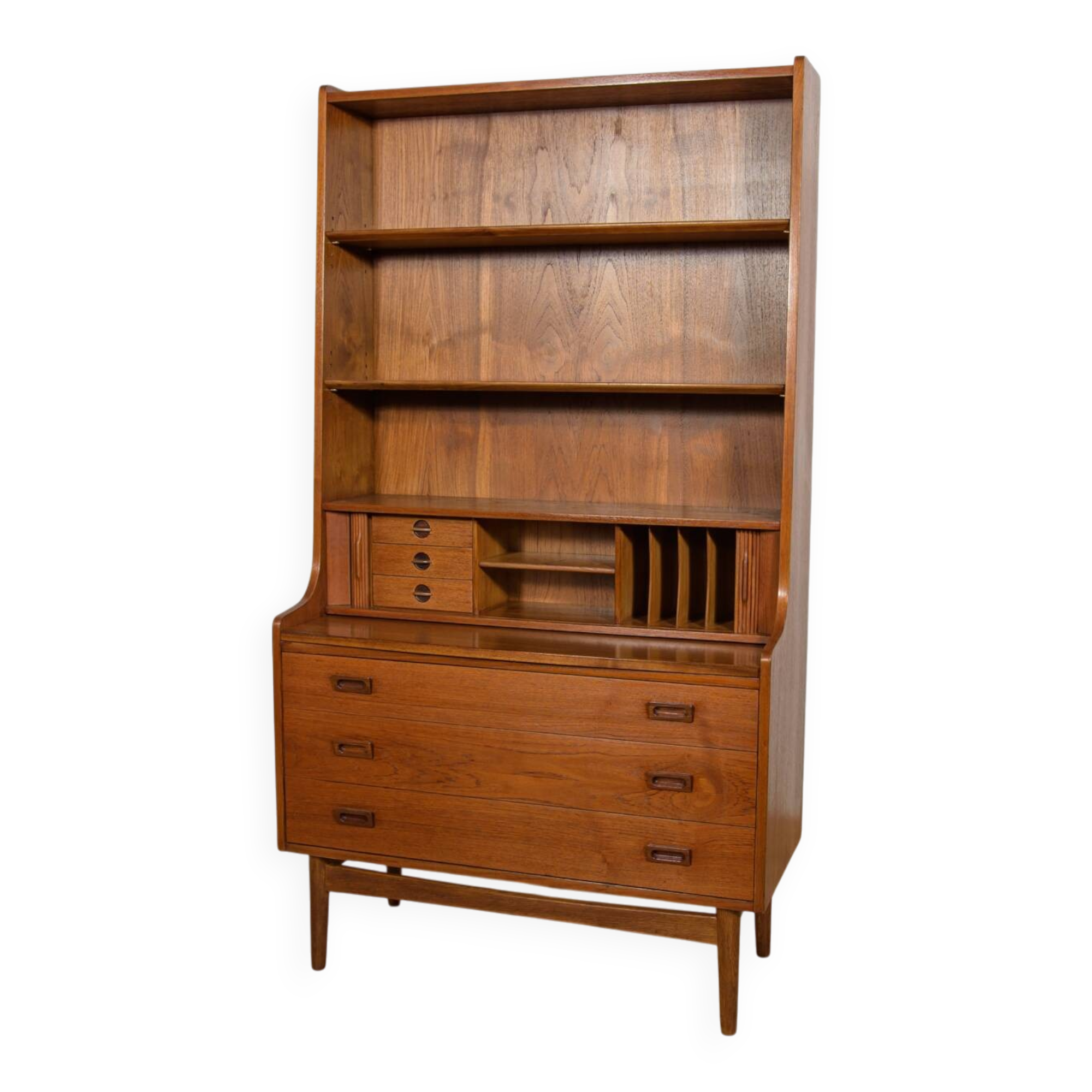 Mid-Century Teak Shelf by Johannes Sorth for Bornholm, Denmark, 1960s