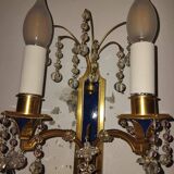 Pair of Louis XVI style gilt bronze wall lights