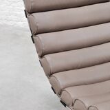 Space Age Leather Cantilever Lounge Chair, 1960's