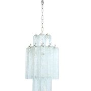 Chandelier with Murano tubes vintage attributed to Venini
