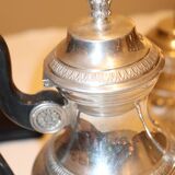 Empire style silver-plated metal tea and coffee service