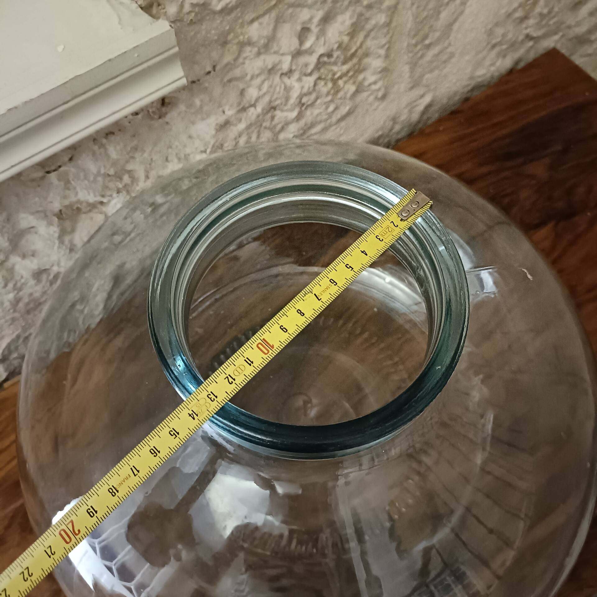 Grand vase, bonbonne en verre