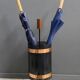 Metal and teak Umbrella stand 1960s