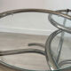 Table basse Morex attribuée à Milo Baughman années 70 3 plateaux