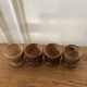 Set of 4 wooden shells