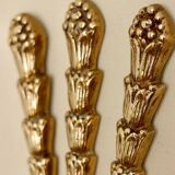 Single mid-century brass Swedish brass sconce