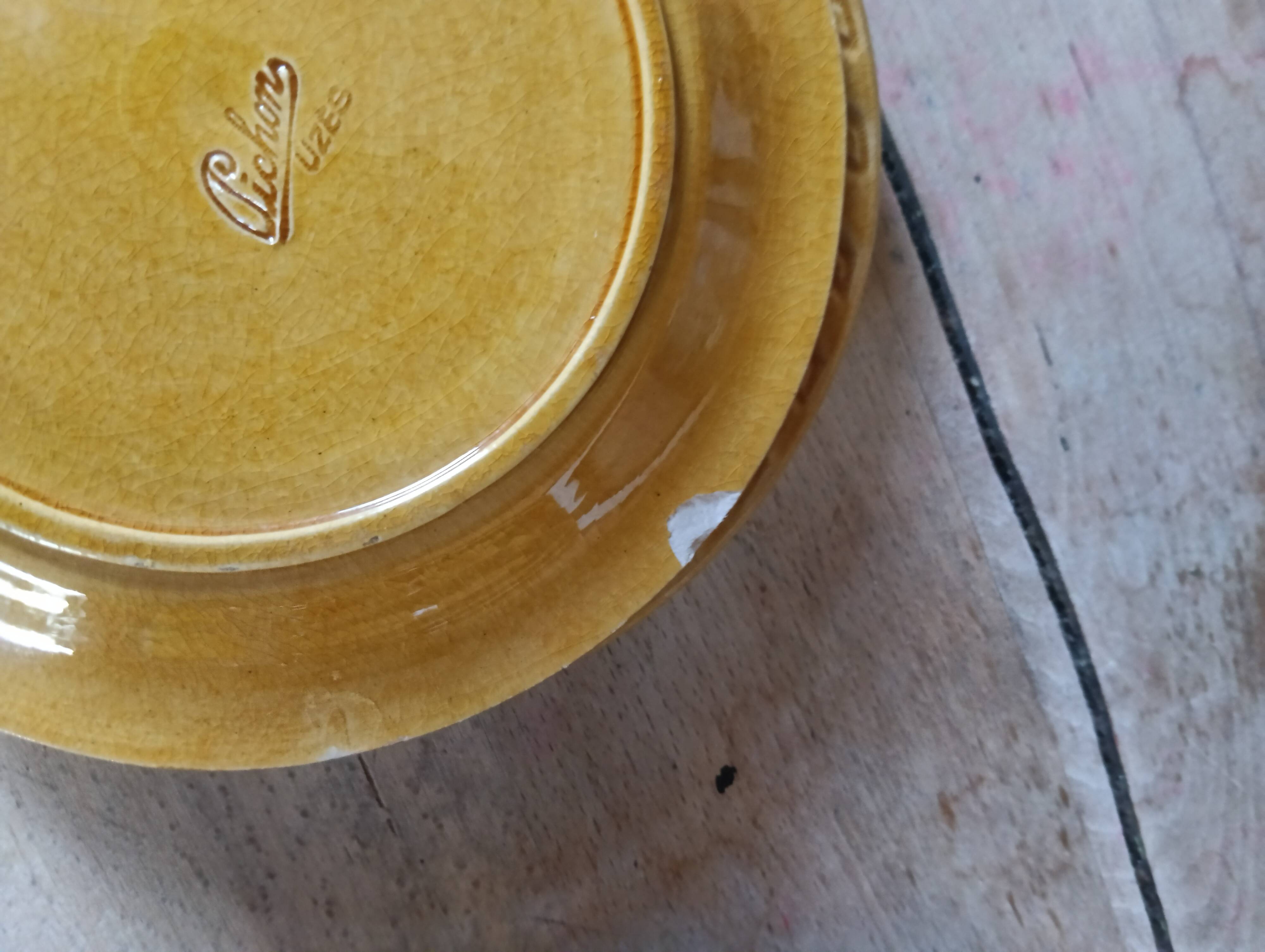 Maison Pichon Uzès rare set of 12 dessert plates