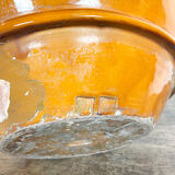 Set of 2 french glazed terracotta BIOT vases 19th century