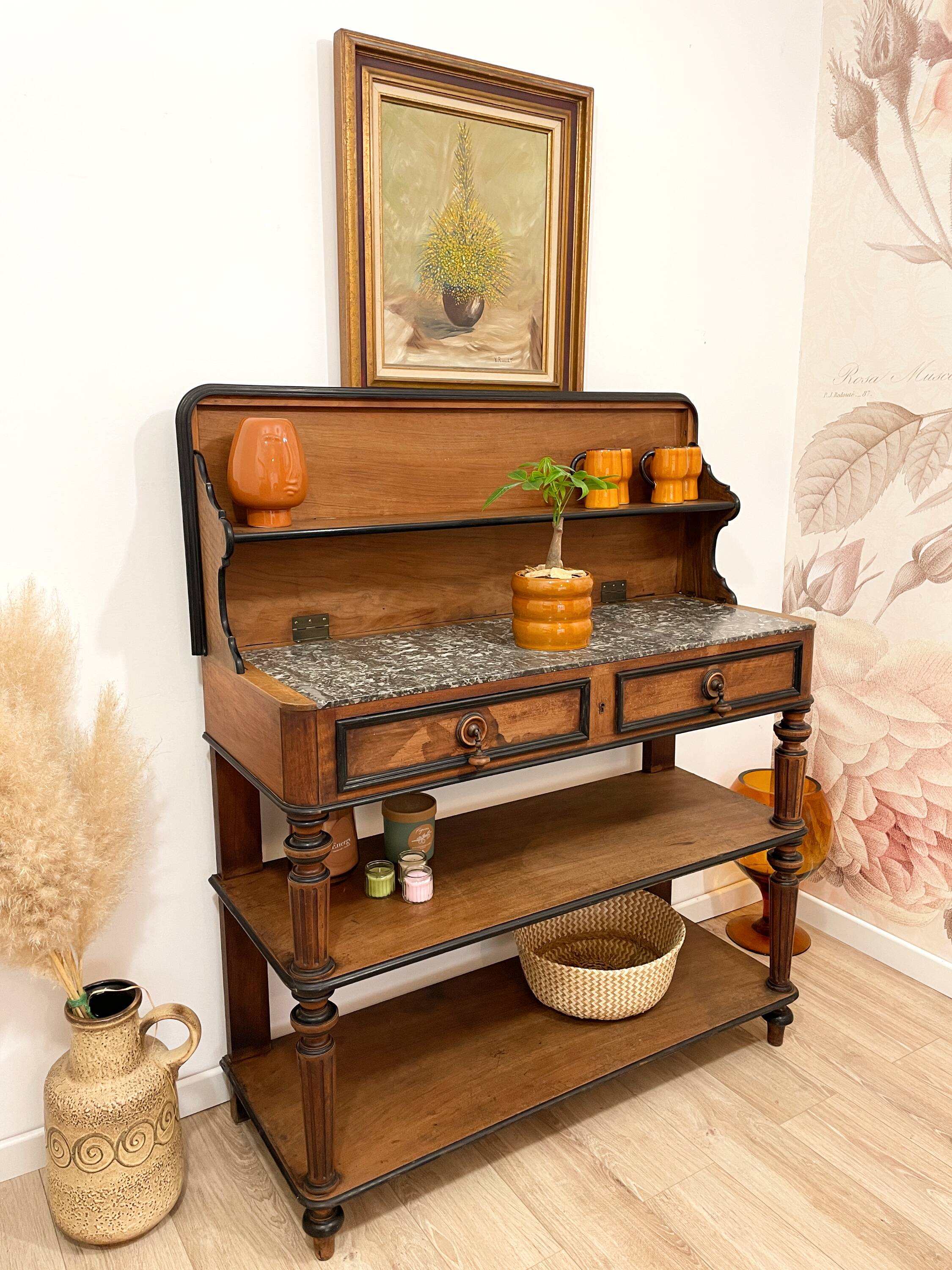 Buffet / Walnut dessert table - Early 20th century