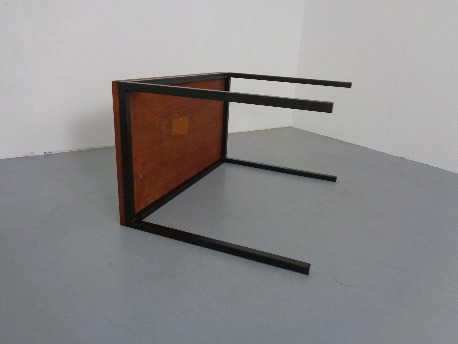 Vintage Teak and Steel Desk, Denmark, 1960s