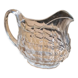 Faceted antique glass pitcher