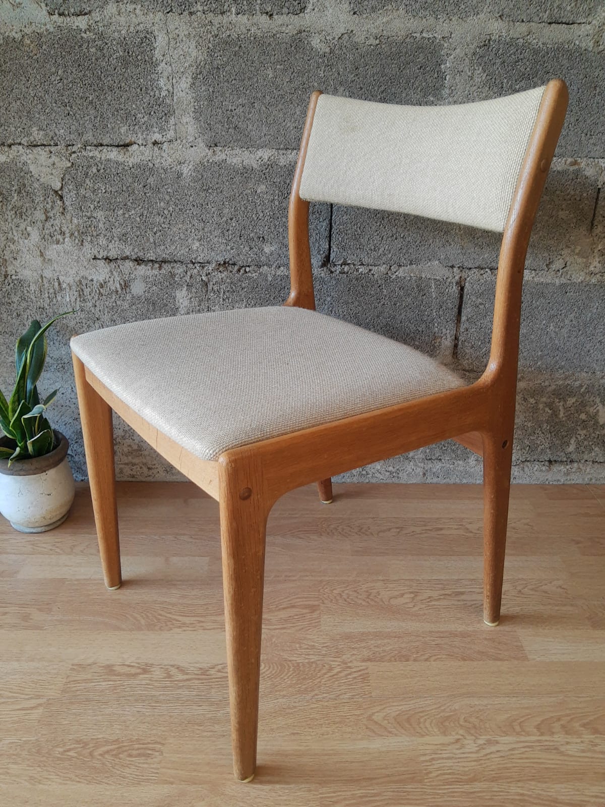 Set of 3 Danish Scandinavian chairs Uldum Mobelfabrik 7171
