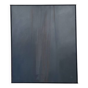 Grand tableau toile signée, - contemporaine