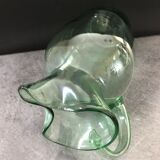 Broc vintage in glass green 25 cm