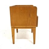 Birch bedside table, Swedish Modern, Sweden, 1940s