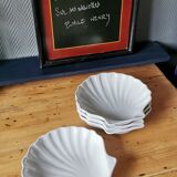 4 Émile Henry shell-shaped dishes