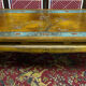 Chinese, Asian wooden coffee table nature peacock scene