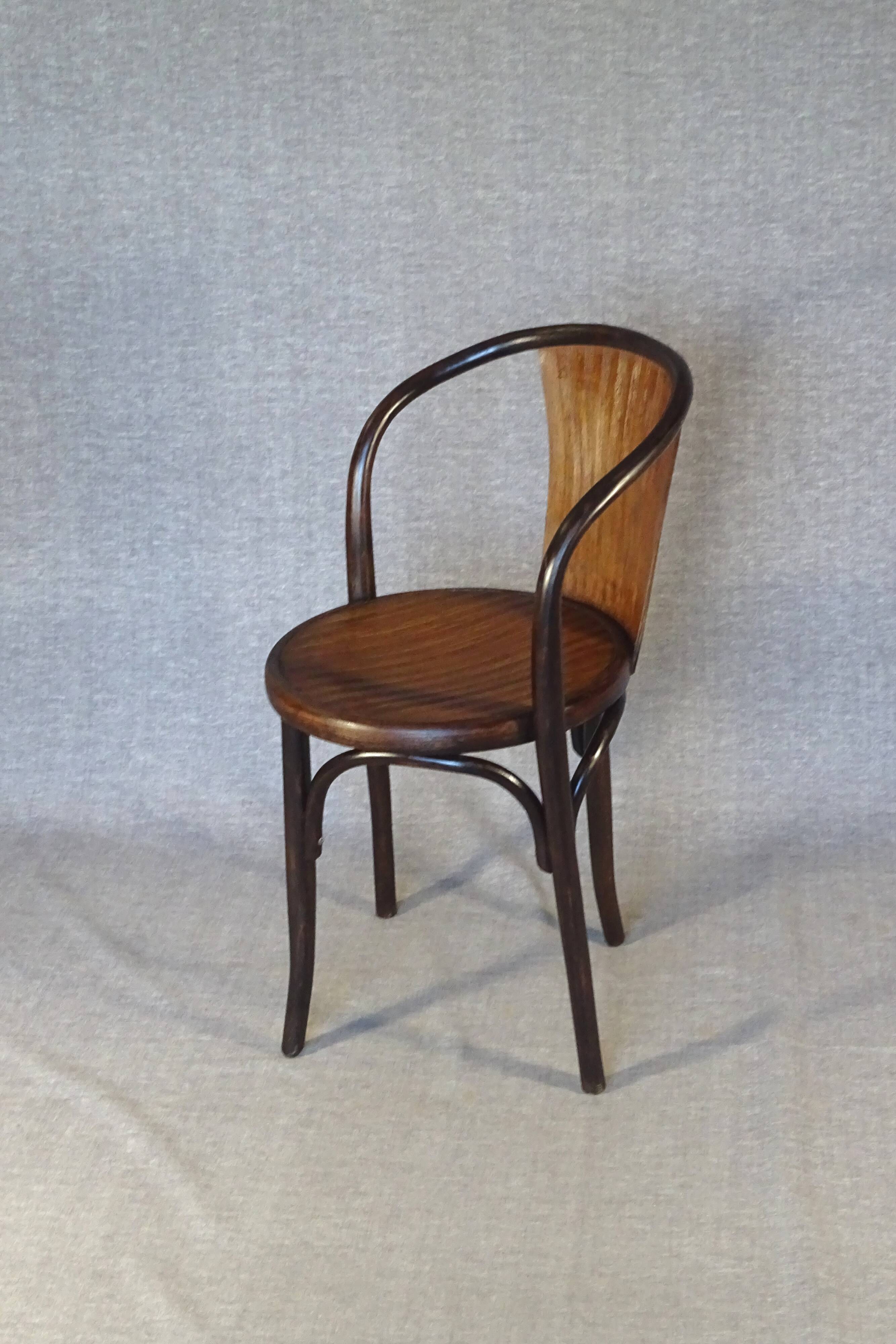 Chaise Fischel N°15E, vers 1915, no Thonet