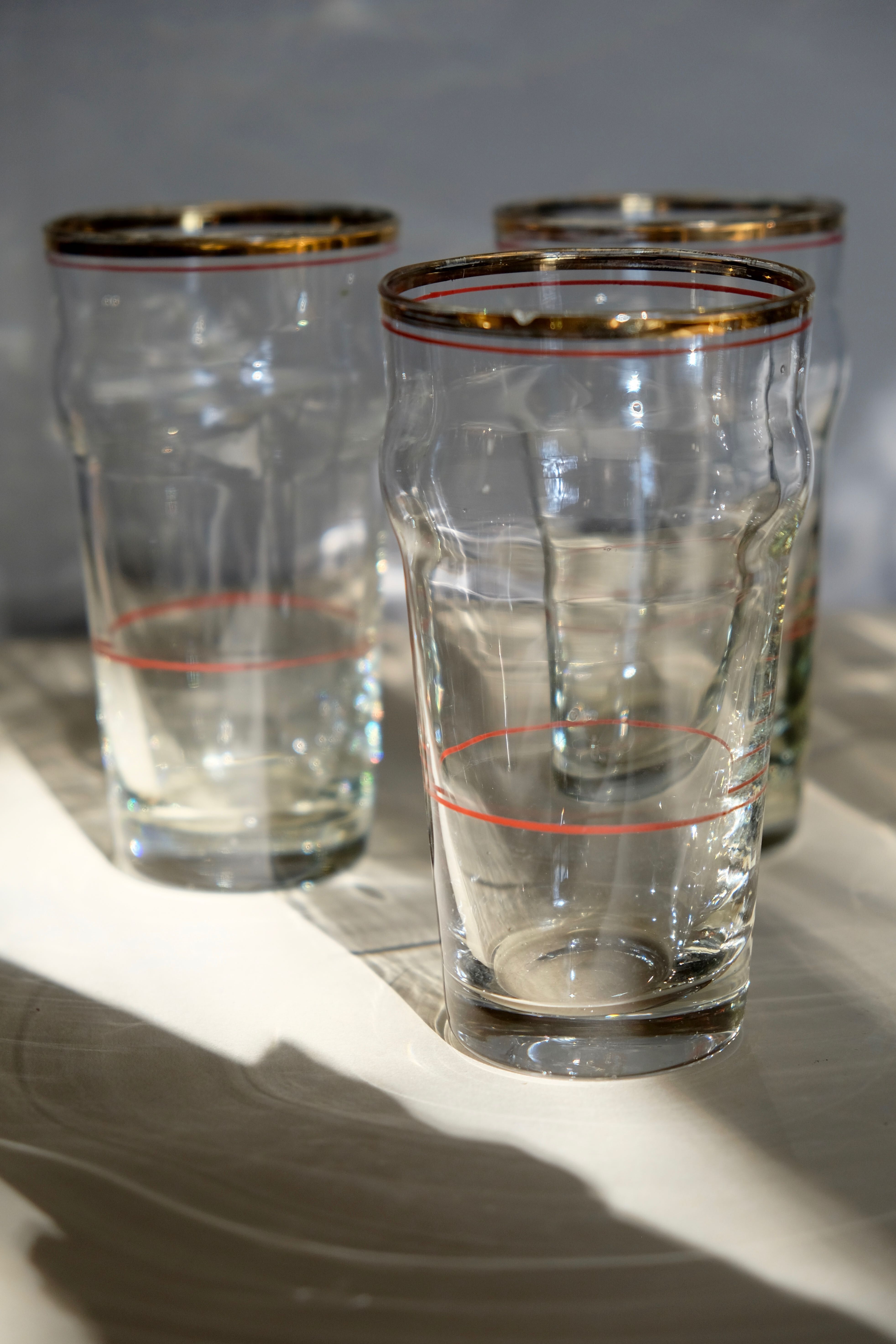 Antique pastis glass