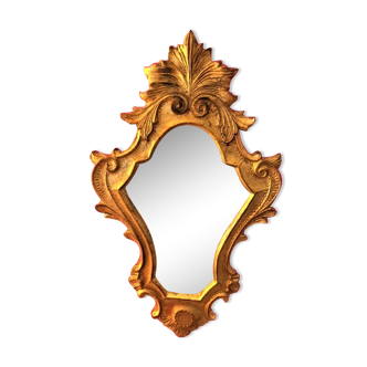 Miroir ancien bois doré 42 cm x 25 cm