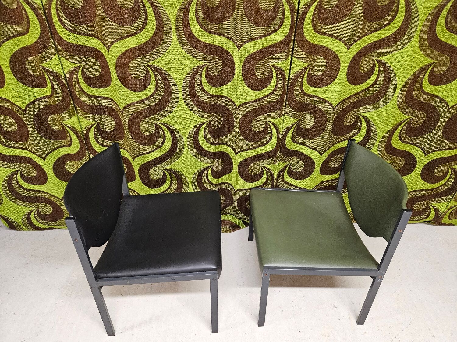 Pair of vintage Lübke 206 armchairs