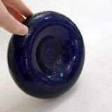 Cobalt blue "tyre" catchall in glass